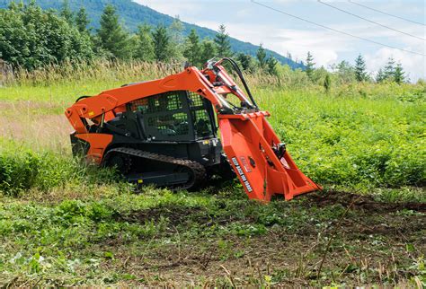 skid steer clearing brush